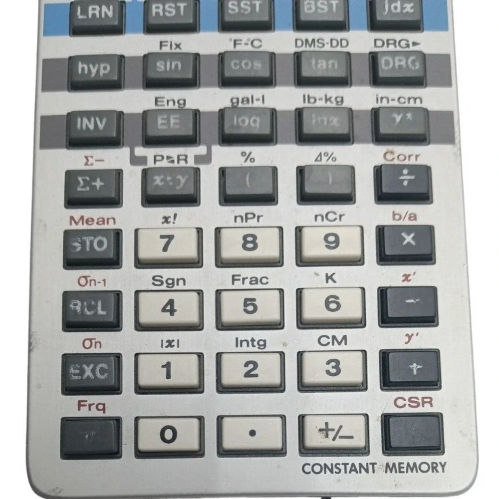 Vintage Calculator Texas Instruments ti 55 ii / Working w/ BRAND NEW Battery Inc